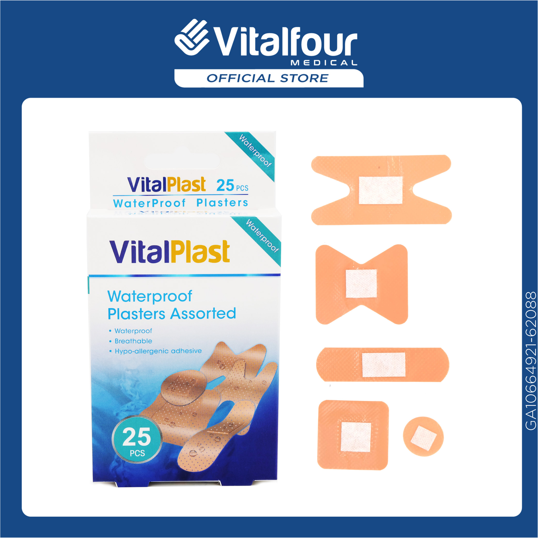 Vitalplast waterproof assorted wound plaster first aid supplier
